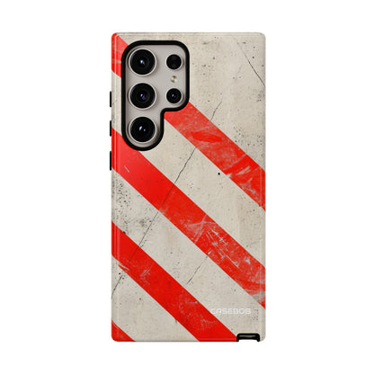 Crimson Line Minimalism - Protective Phone Case