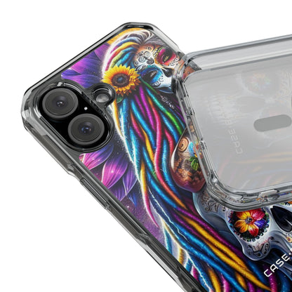 Sunflower Skull Glow iPhone 15 Case - Impact