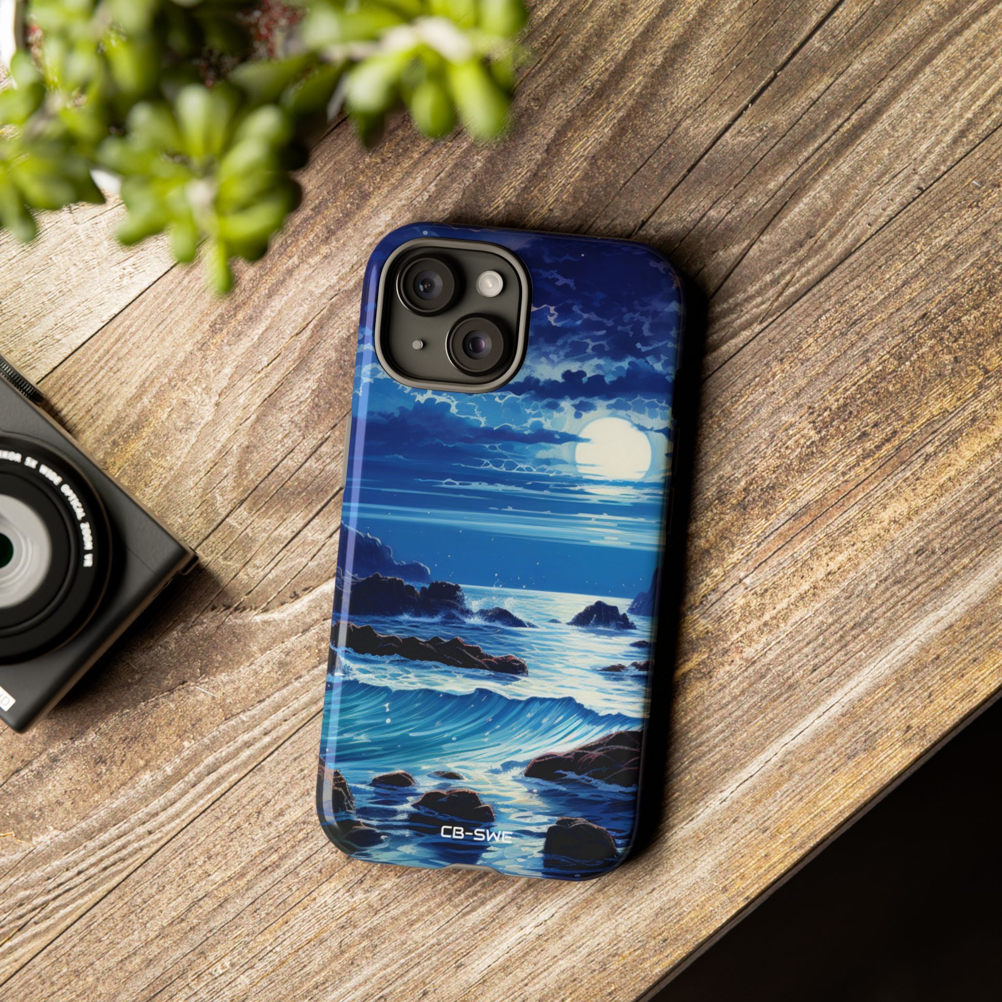 Moonlit Sea Dance - iPhone Case