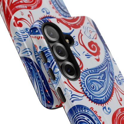 Levendige Paisley Swirls Samsung S25 - Tough