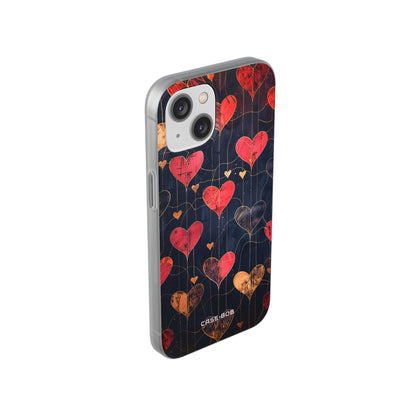 Golden Hearts Network iPhone 14 Case - Soft