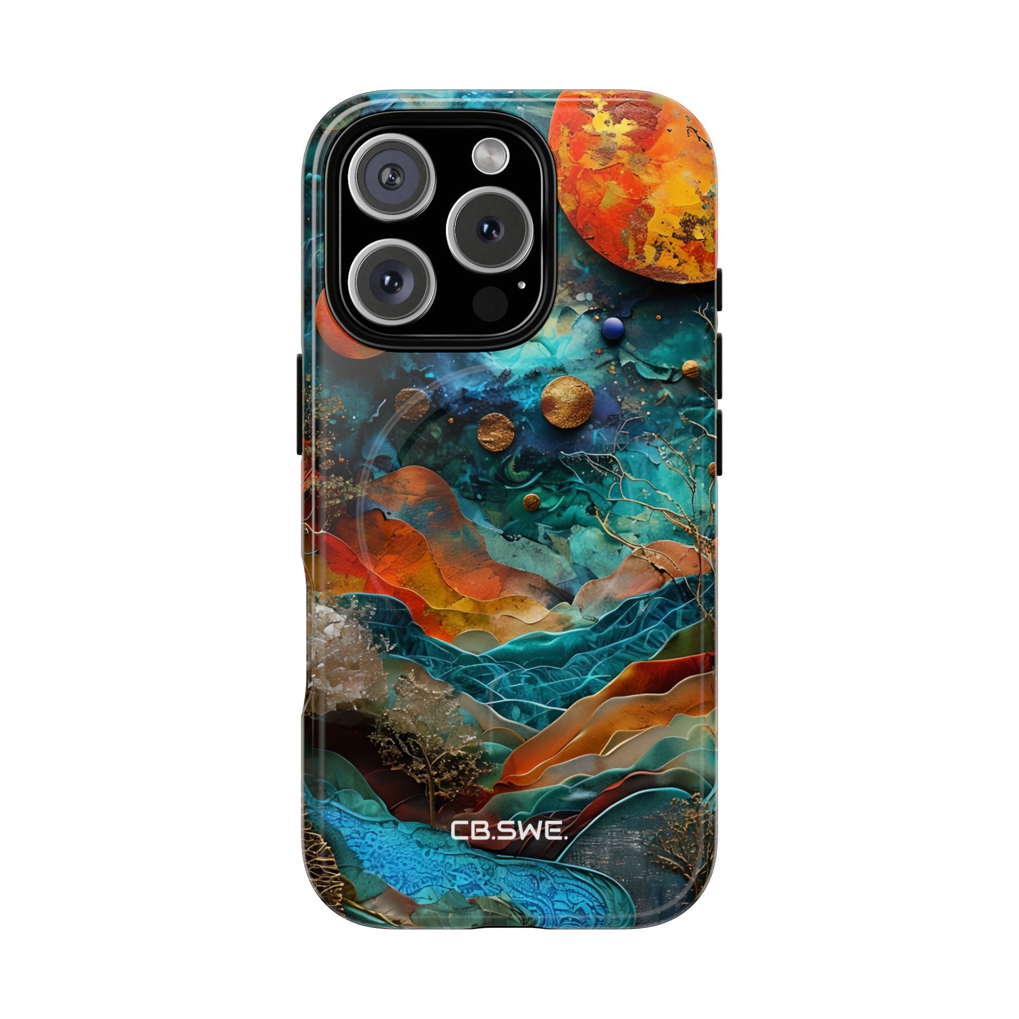 Dreamlike Fantasy Landscape Mixed Media Art iPhone 16 - Tough+