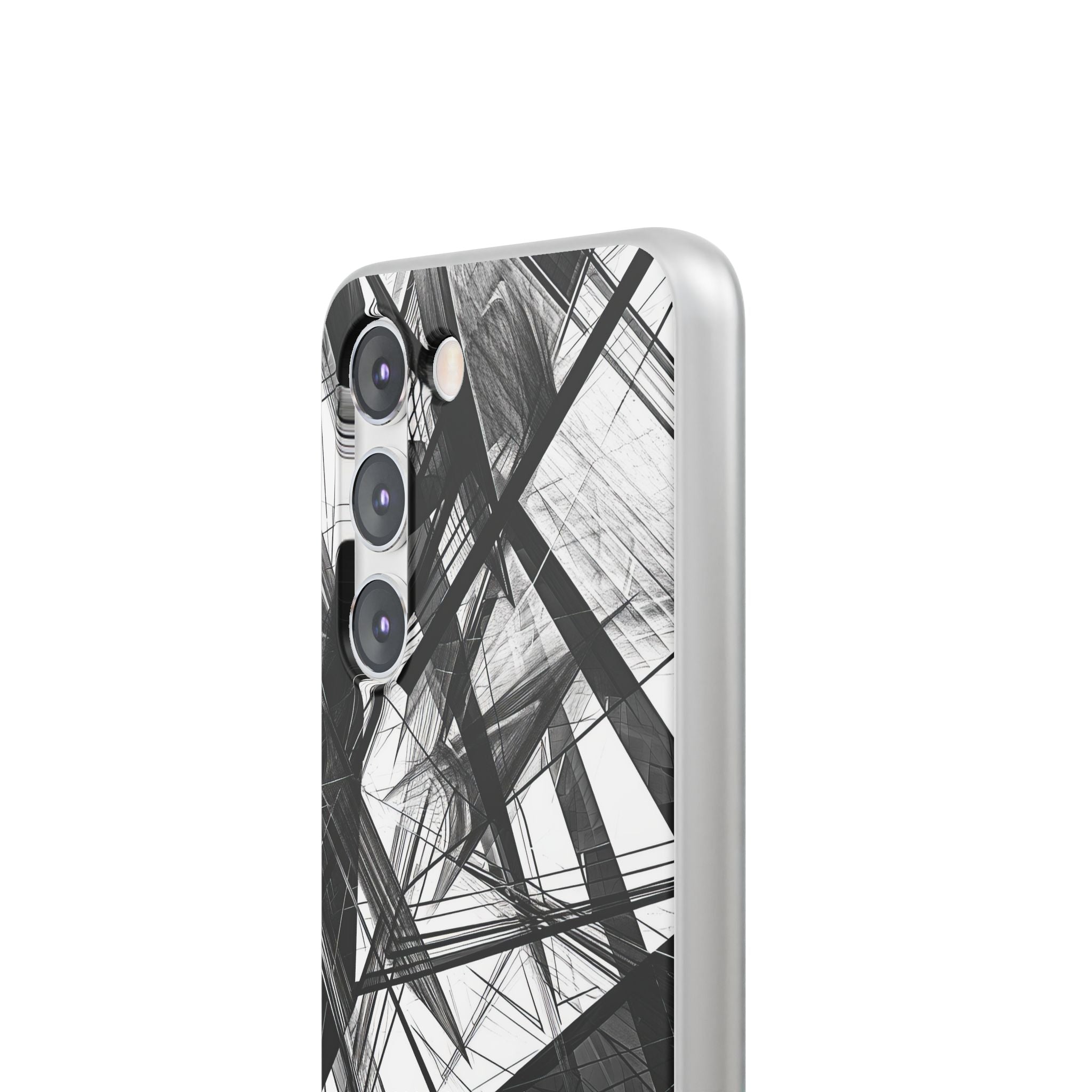 Monochrome Chaos | Flexible Phone Case for Samsung Galaxy