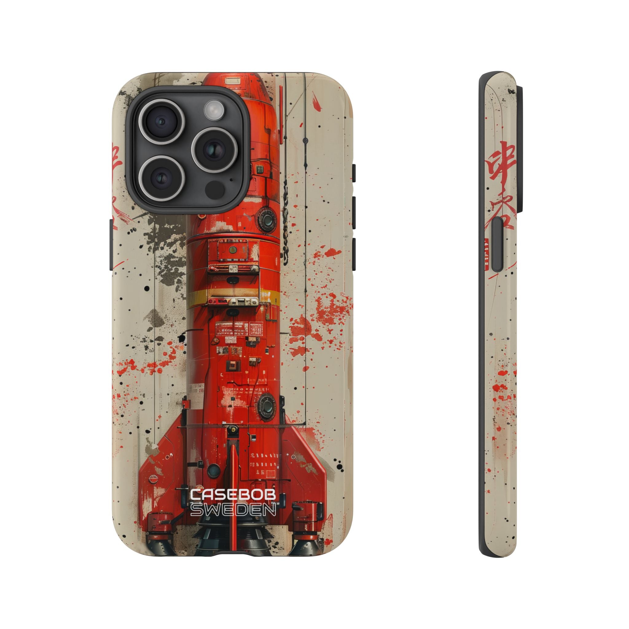 Crimson Rocket Burst iPhone 15 - Tough