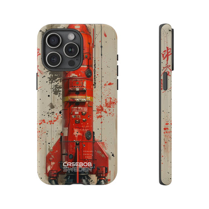 Crimson Rocket Burst iPhone 15 - Tough