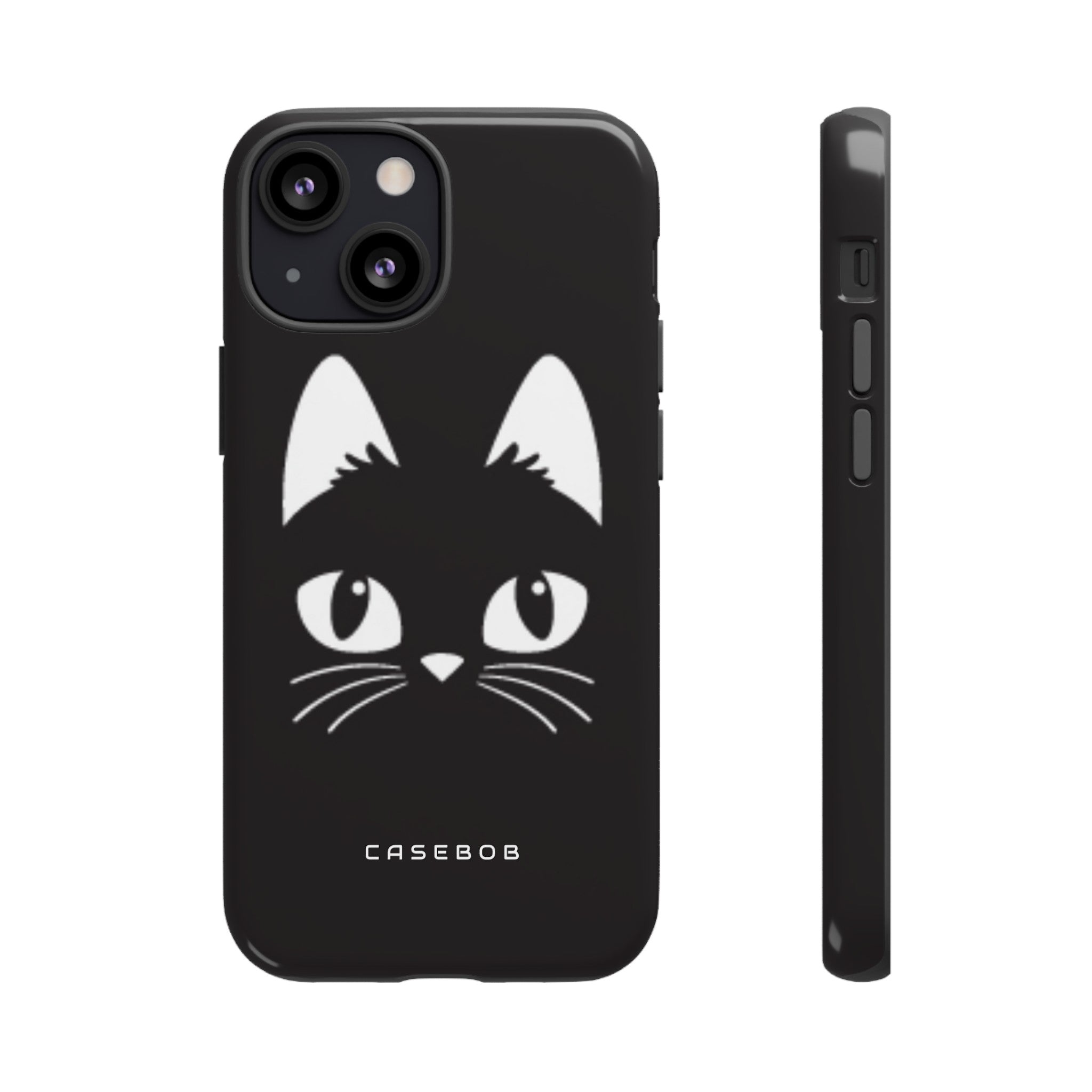 Cartoon Cat Icon - Protective Phone Case