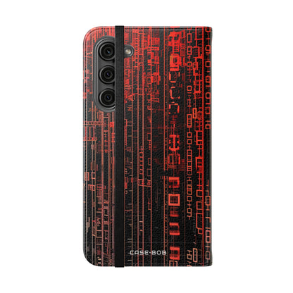 Crimson Columns - Samsung S23+ Case - Portemonnee