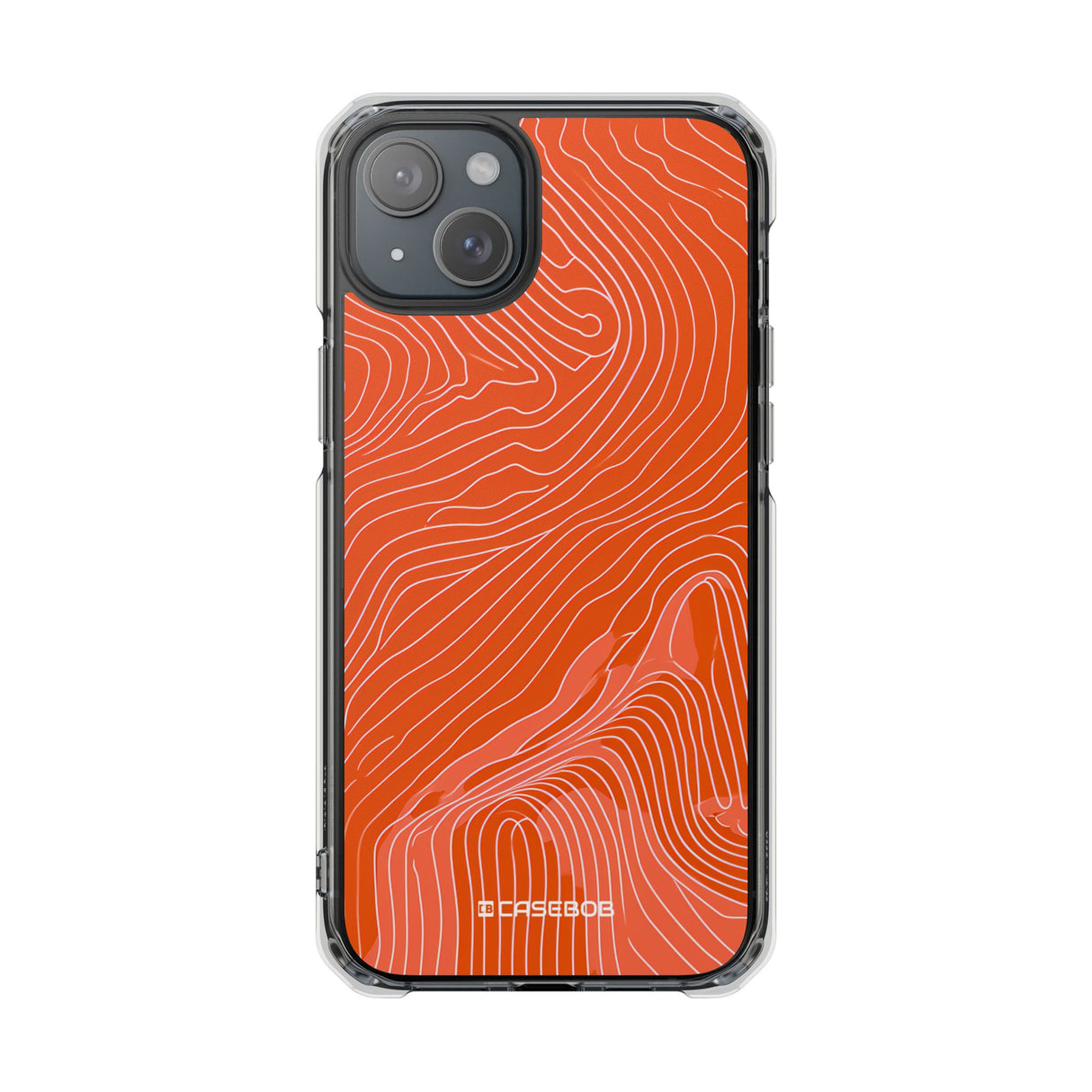 Pantone Tangerine Design | Handyhülle für iPhone (Clear Impact Case – magnetisch)