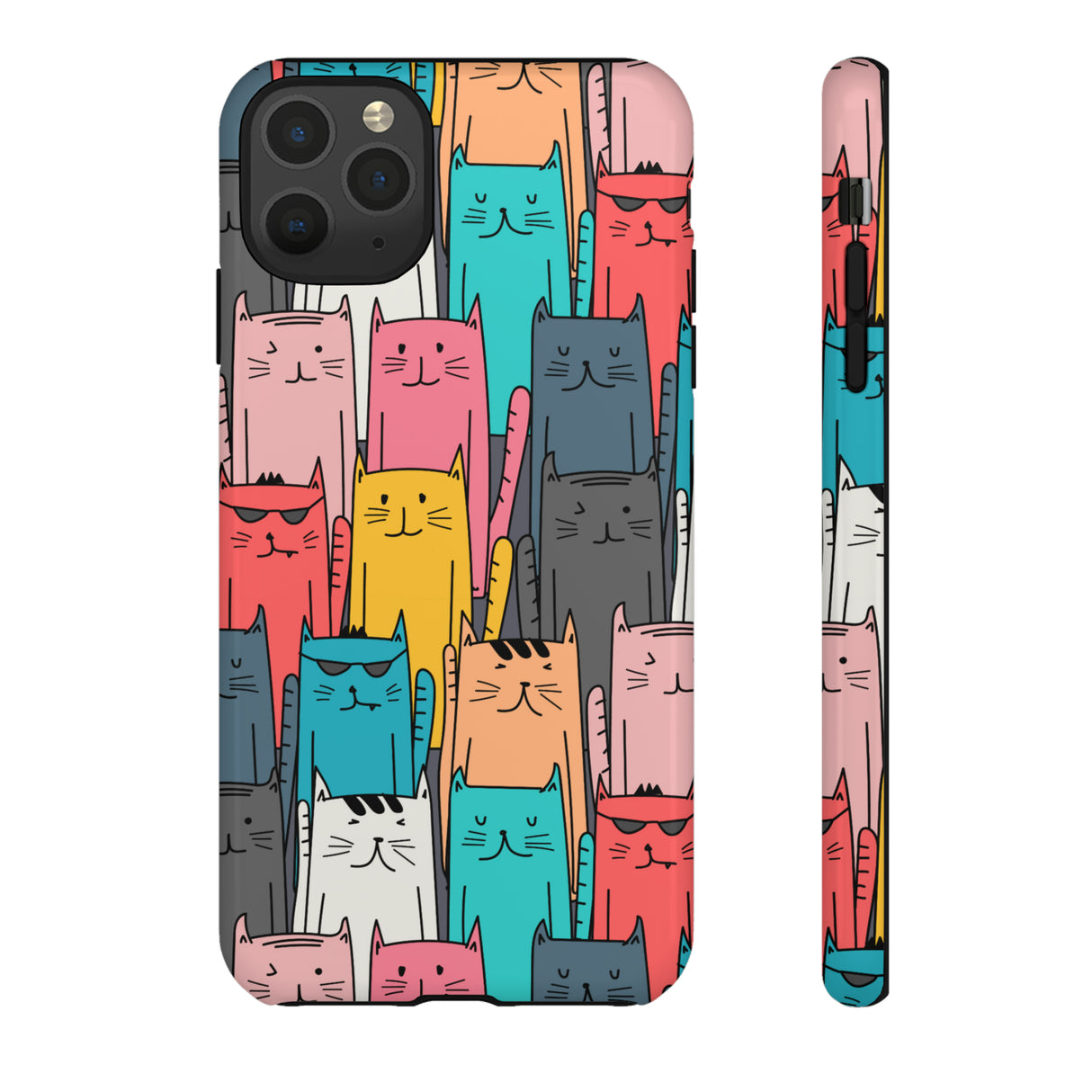 Colorful Cats - Protective Phone Case