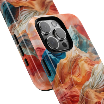 Fabric Peaks Cream iPhone 16 Pro Max Case - Tough+