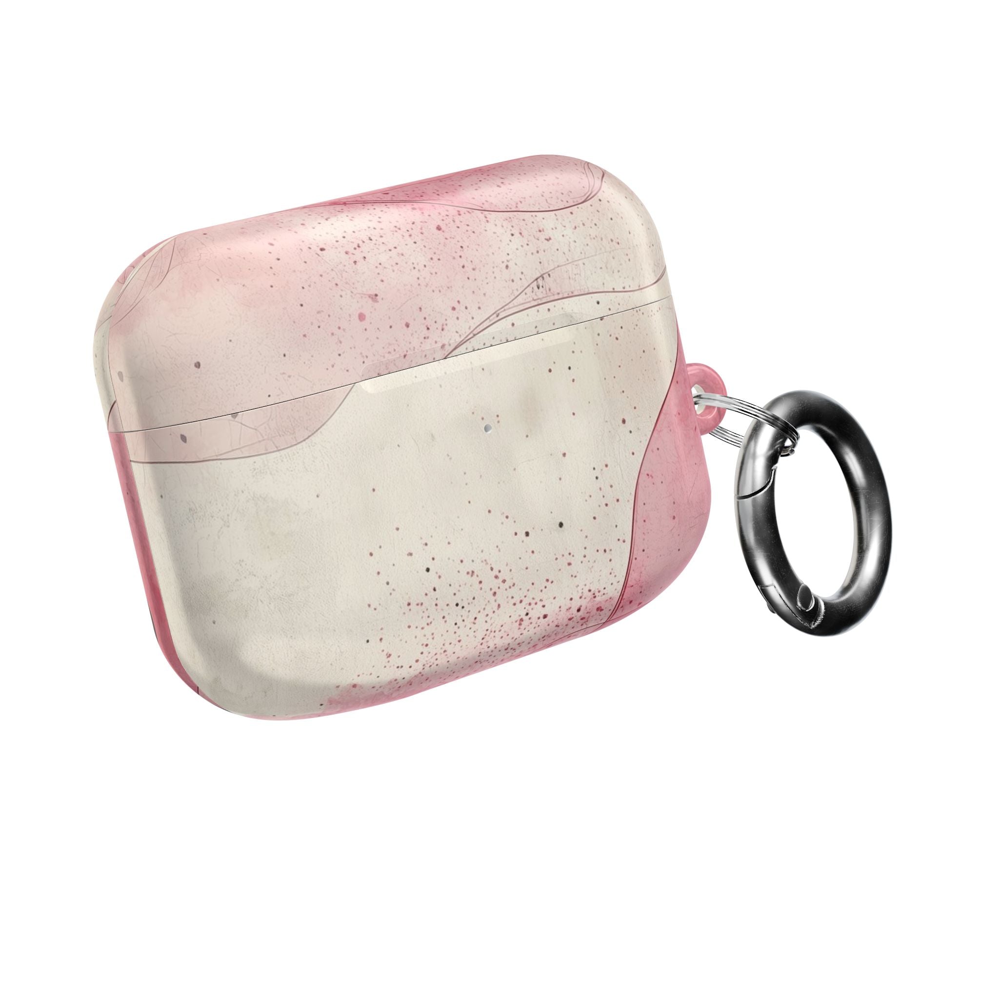 Crimson Ribbon Waves - AirPods Case