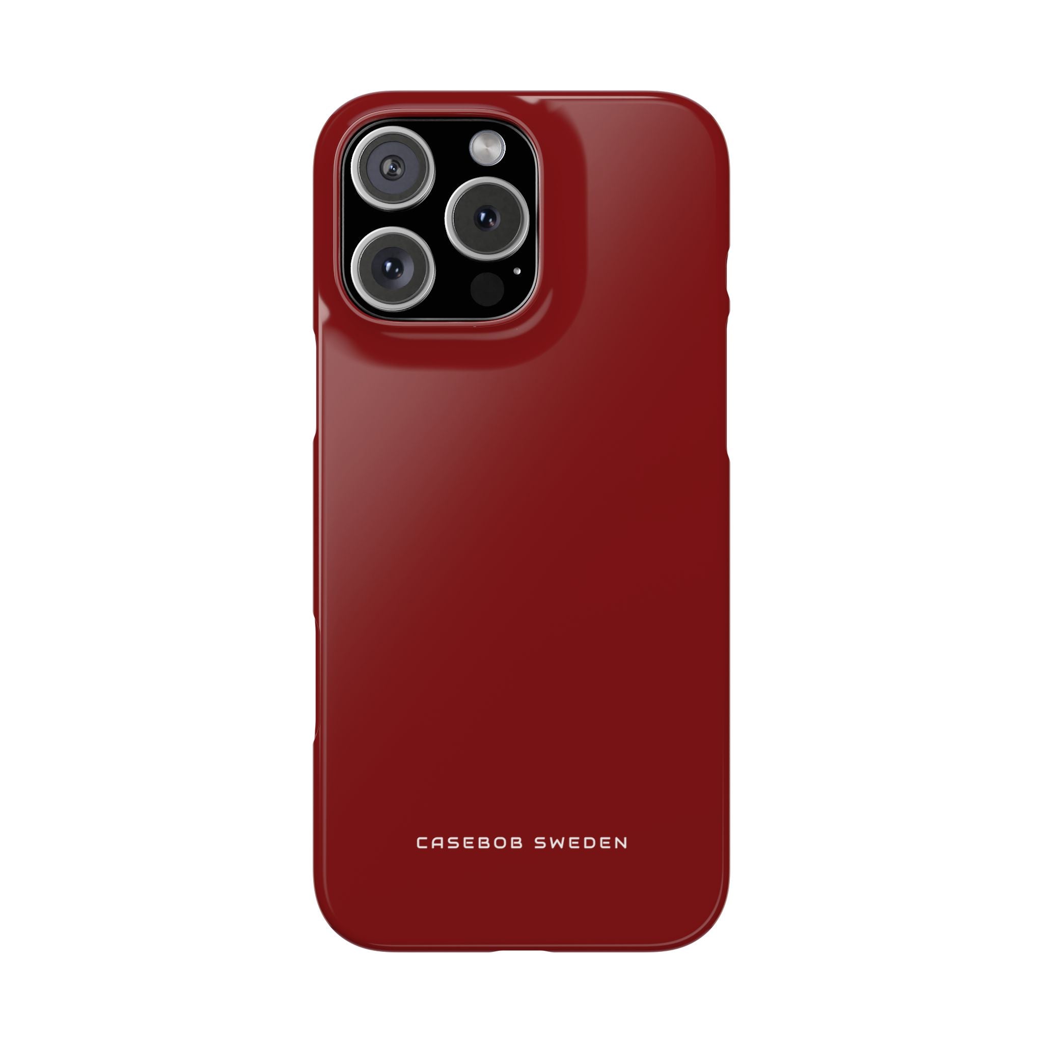 Dark Red iPhone 16 - Slim Phone Case