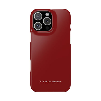 Dark Red iPhone 16 - Slim Phone Case