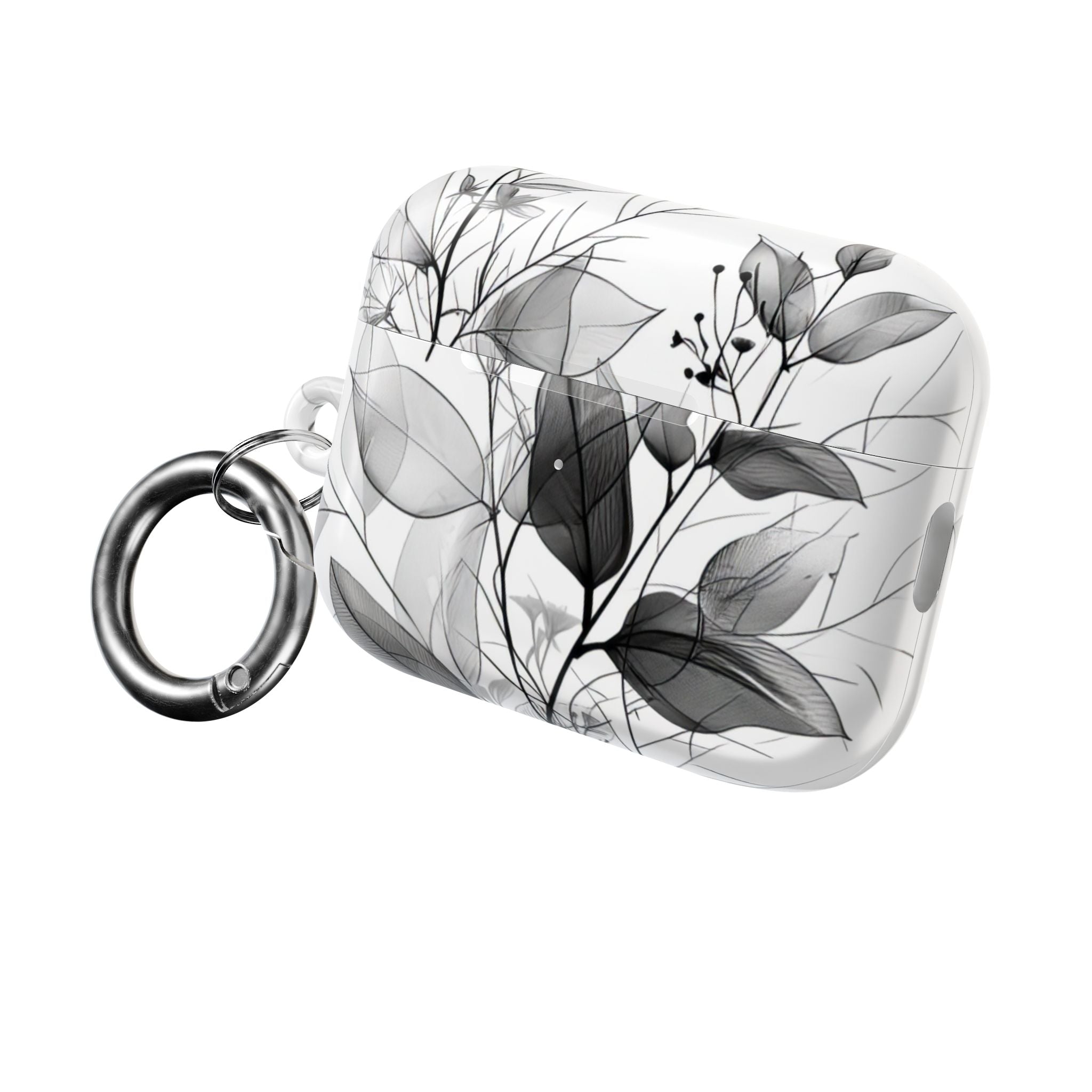 Silver Leaves - AirPods Case
