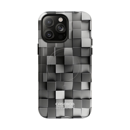 Monochrome Cube Depth iPhone 14 - Tough+
