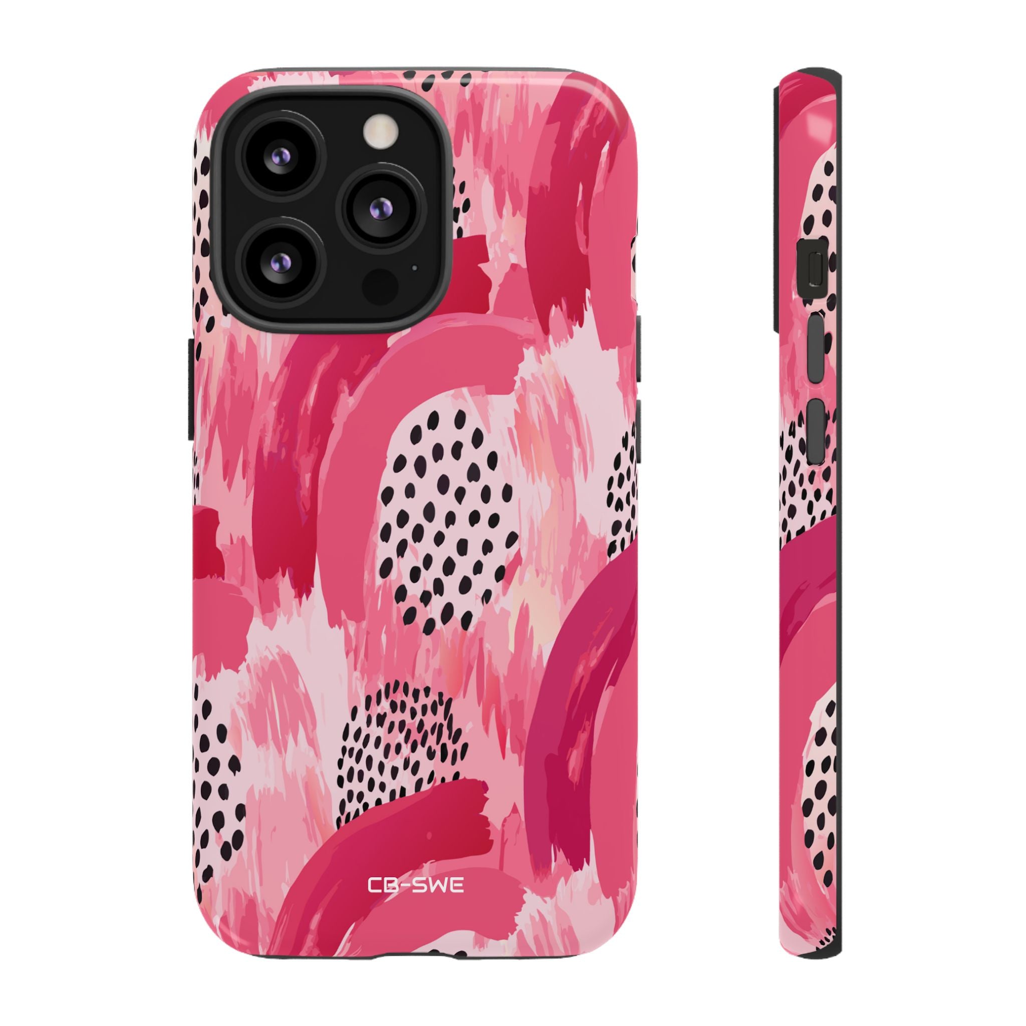 Vibrant Brushwork Dance - iPhone Case