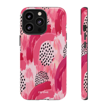 Vibrant Brushwork Dance - iPhone Case