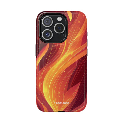 Flaming Flow iPhone 15 Pro Case - Tough+