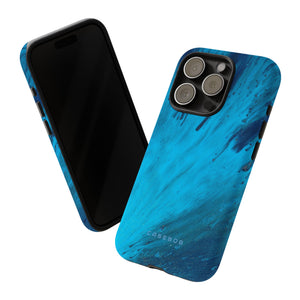 Light Blue Ink Art | Phone Case