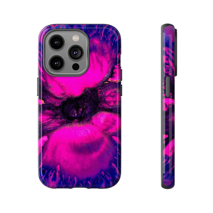 Deep Pink Ink Art iPhone Case (Protective) iPhone 14 Pro Glossy Phone Case