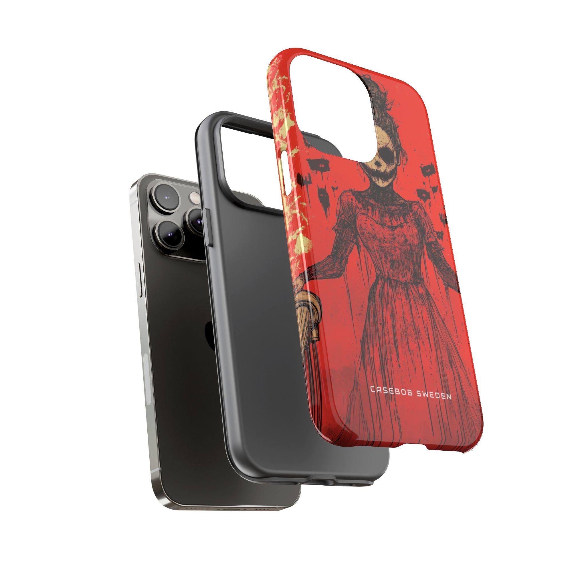 Haunting Scarlet Descent iPhone 14 - Tough Phone Case