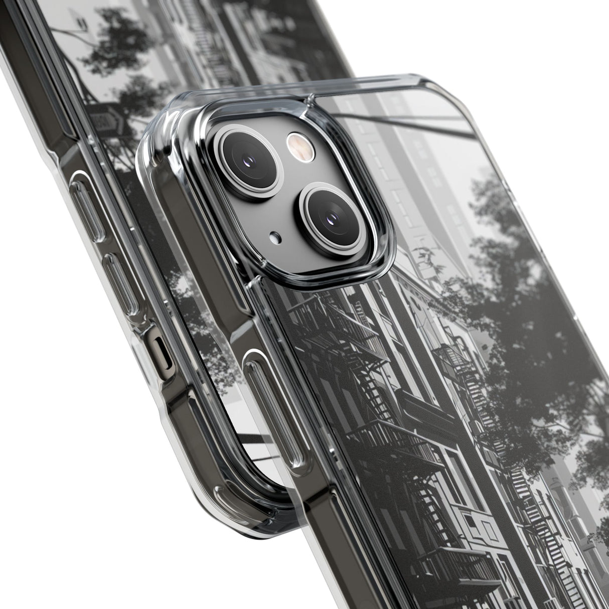 Urban Serenity - Phone Case for iPhone (Clear Impact - Magnetic)