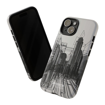 Urban Line Maze iPhone 15 - Resistente