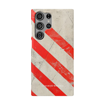 Striker Crimson Stripes Samsung S23 - Slim Phone Case