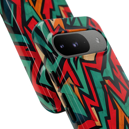 Vivid Geometry Dance - Google Pixel Case