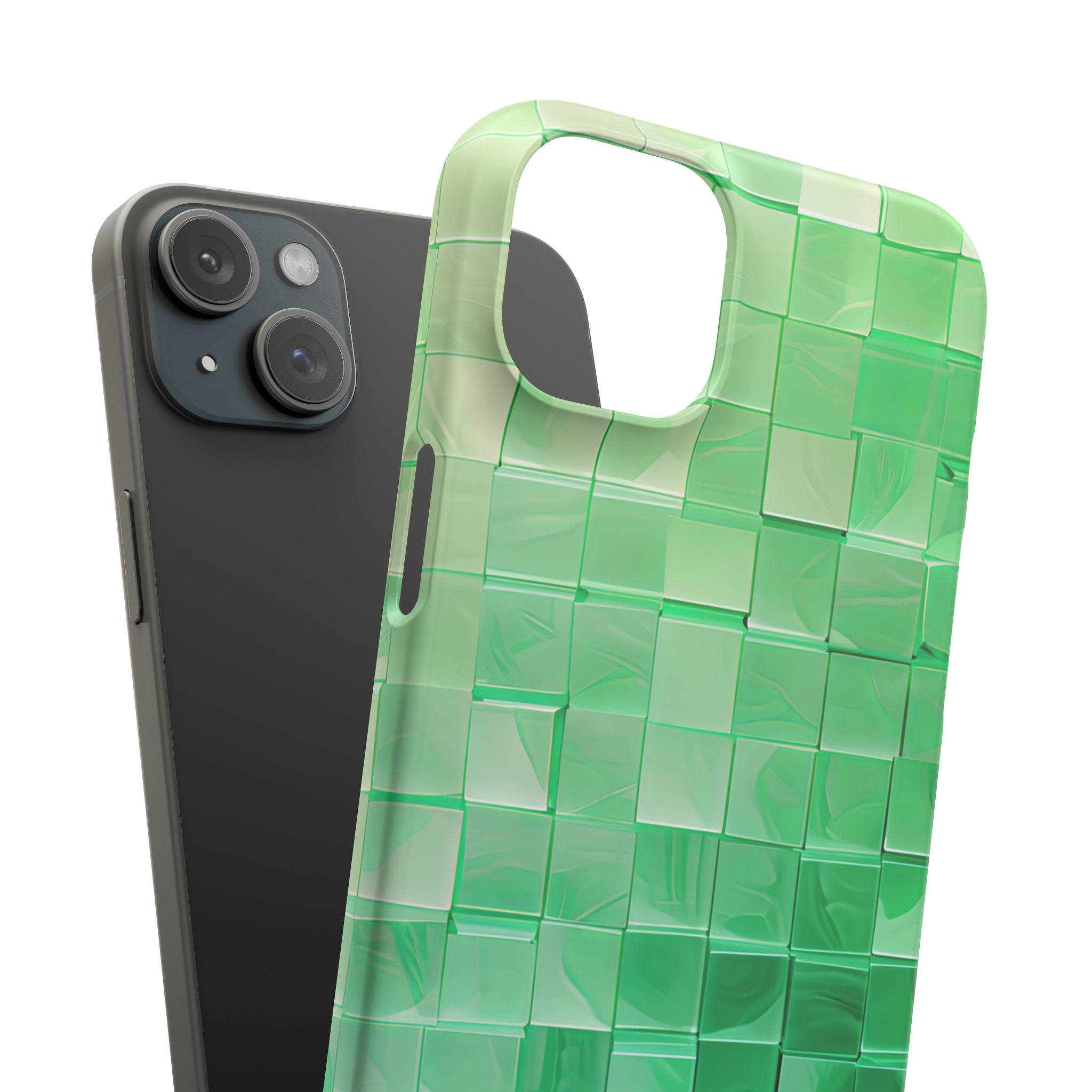 Gradient Verdegrid iPhone 15 - Slim Phone Case