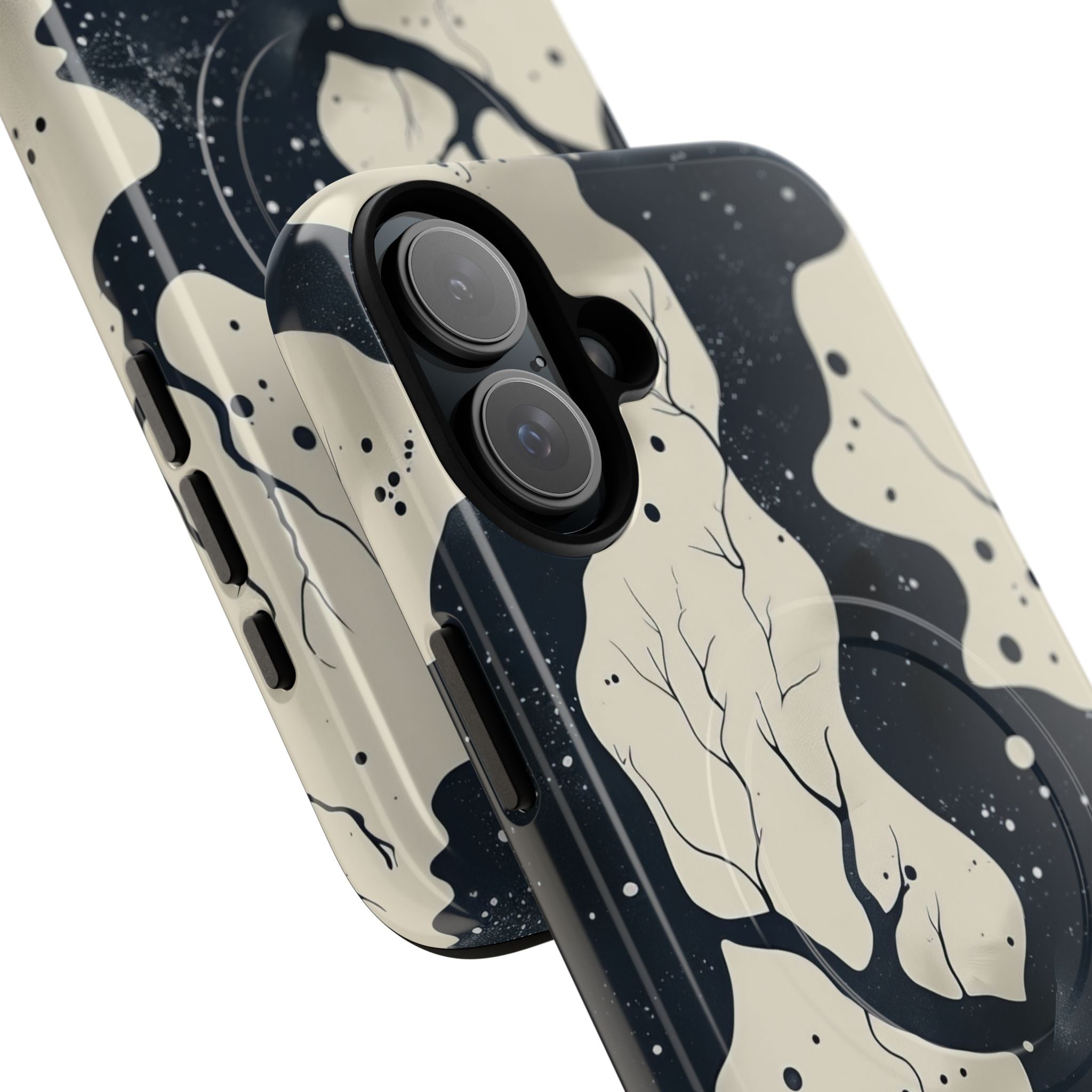 Organic Fluid Silhouettes with Cosmic Depth iPhone 16  Tough+ Phone Case