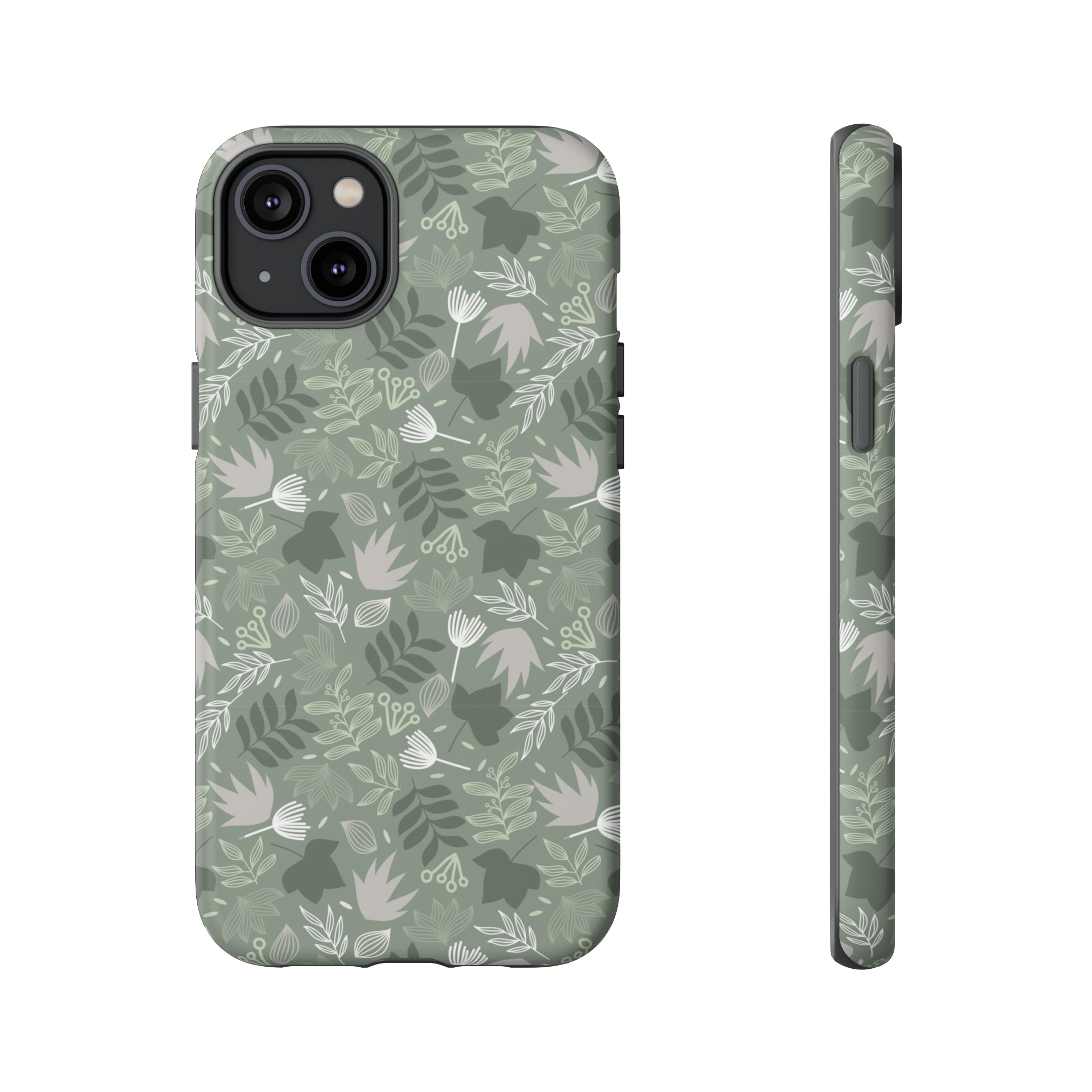 Jungle Green Leaf - Protective Phone Case