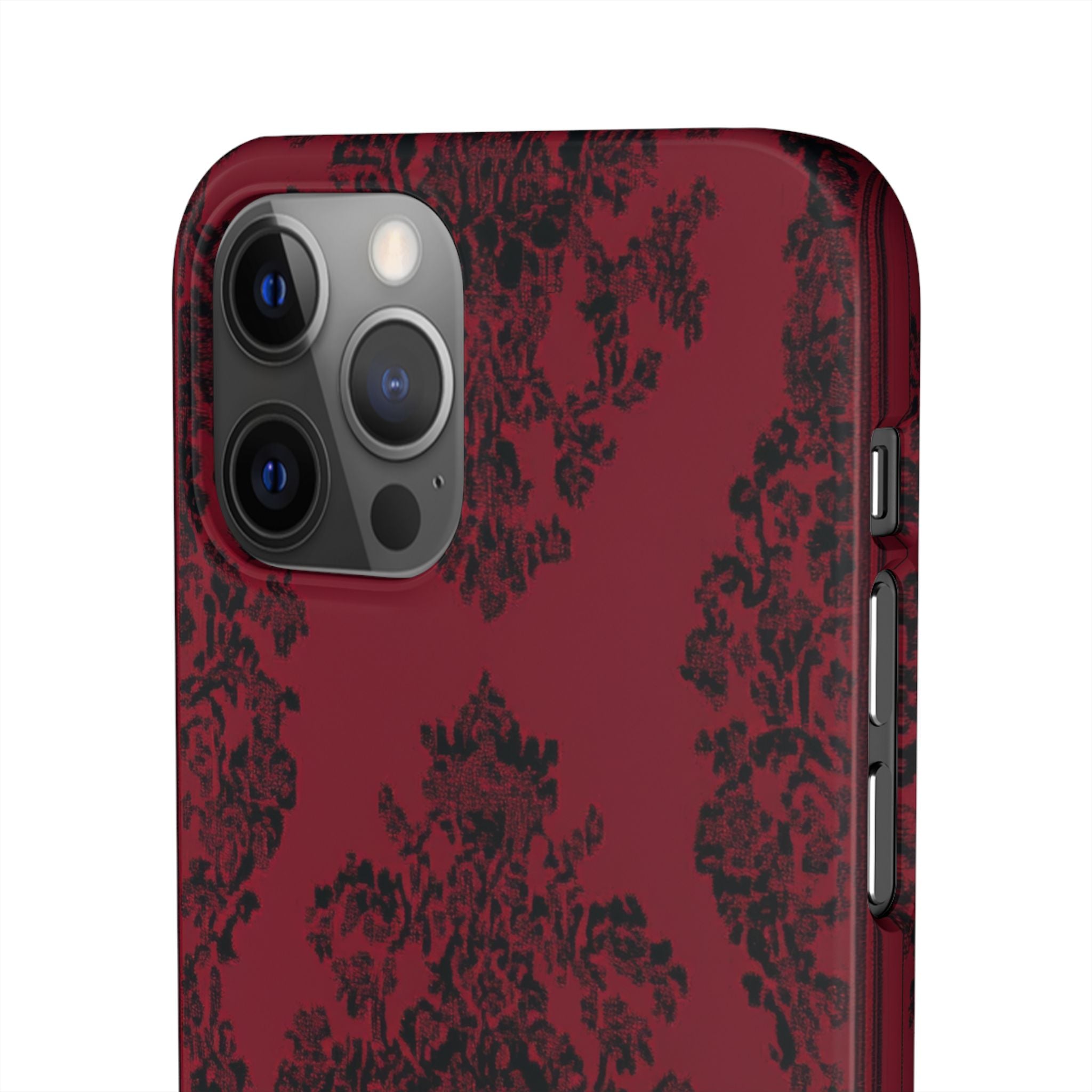 Gothic Crimson Elegance iPhone 12 - Schlanke Handyhülle