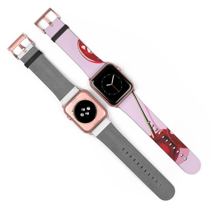 Glossy Cherry Glow - Watch Band