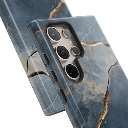 Jagged Vein Navy Samsung S24 Ultra Case - Tough