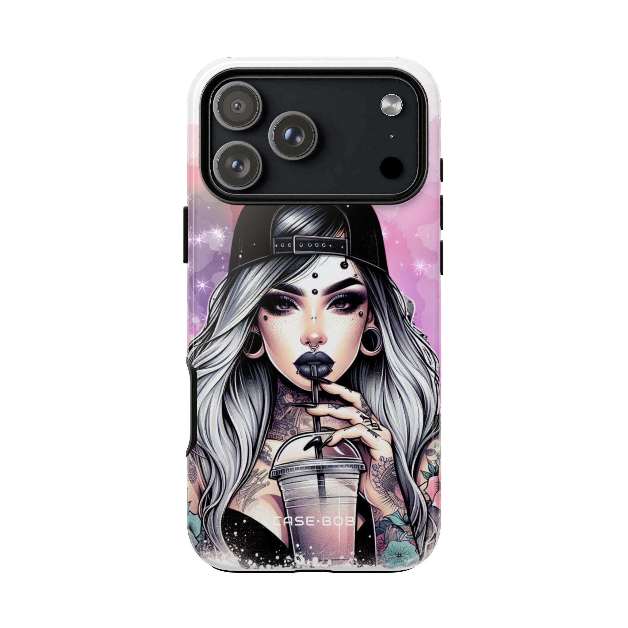 Silver Sip Nebula iPhone 17 Pro Max Case - Tough