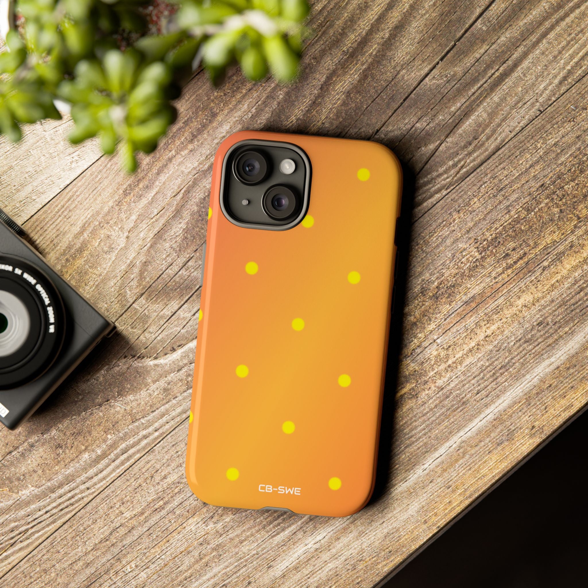 Sunset Dots Radiance - iPhone Case
