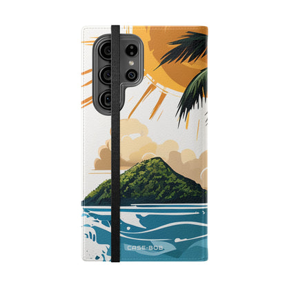 Palm Sunscape - Samsung S23 Ultra Case - Lompakkokotelo