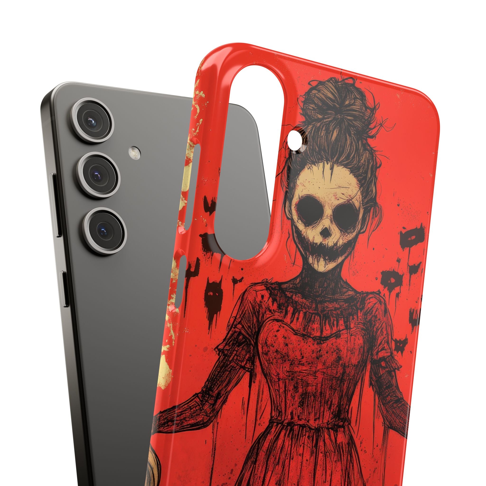 Haunting Scarlet Descent Samsung S24 - Slim Phone Case