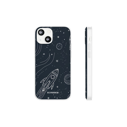 Cosmic Doodle Adventure | Flexible Phone Case for iPhone