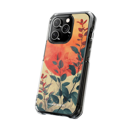 Orange Sun Harmony - Clear Impact iPhone 14 Phone Case