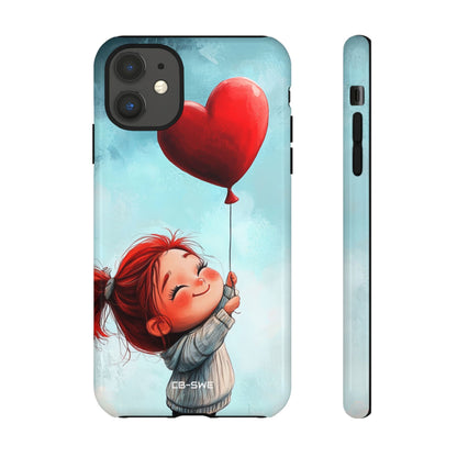 Joyful Girl Flies - iPhone Case