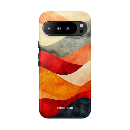 Cracked Wave Sunset Google Pixel 9 Pro XL Case - Tough