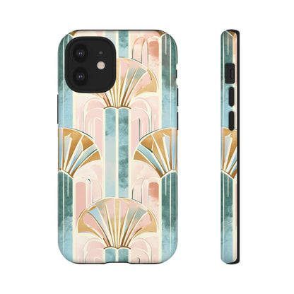 Art Deco Pastel Geometry - Protective Phone Case