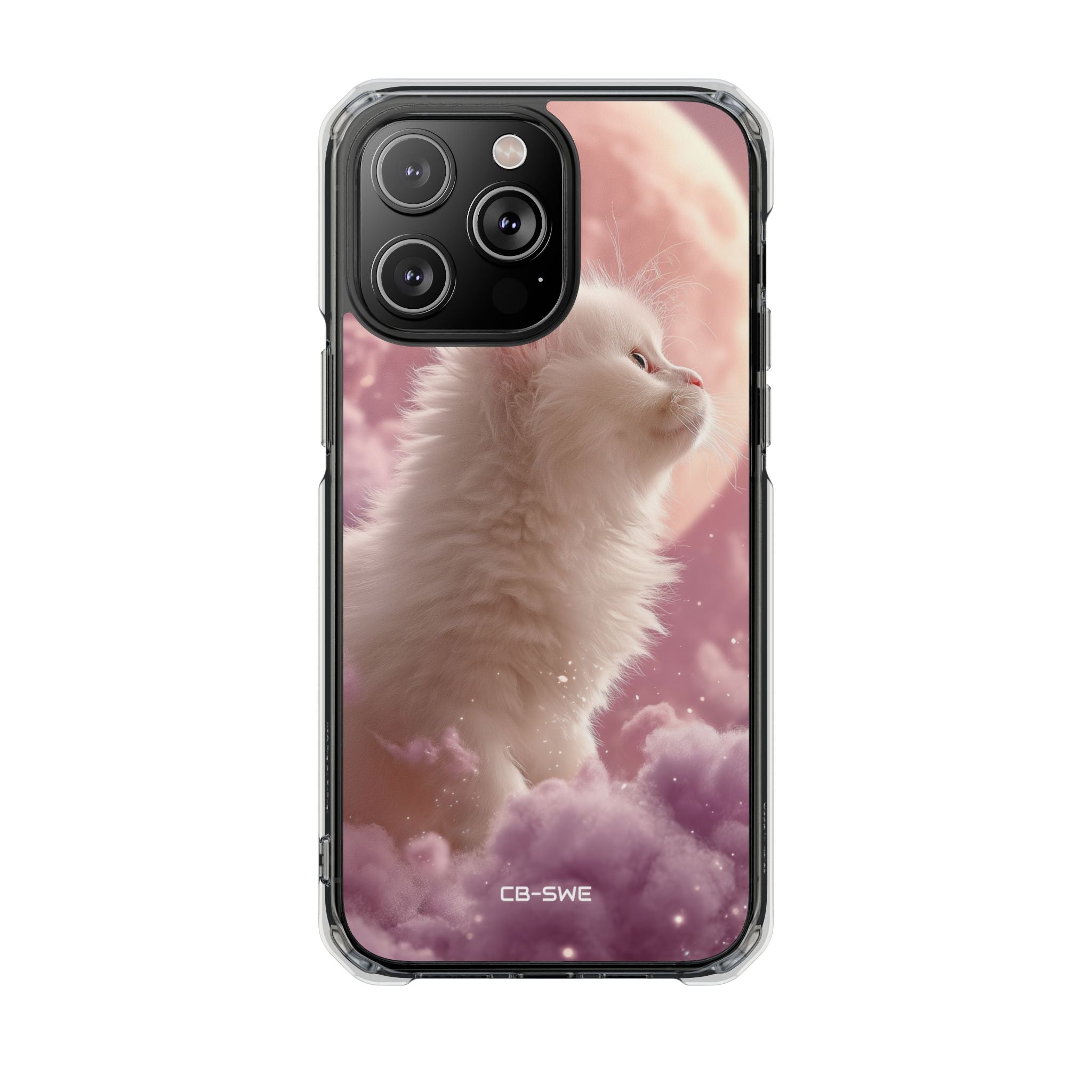 Lunar Cat Soars iPhone Case - Impact