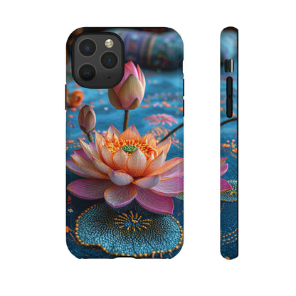 Water Rose Mandala Bliss - Protective Phone Case