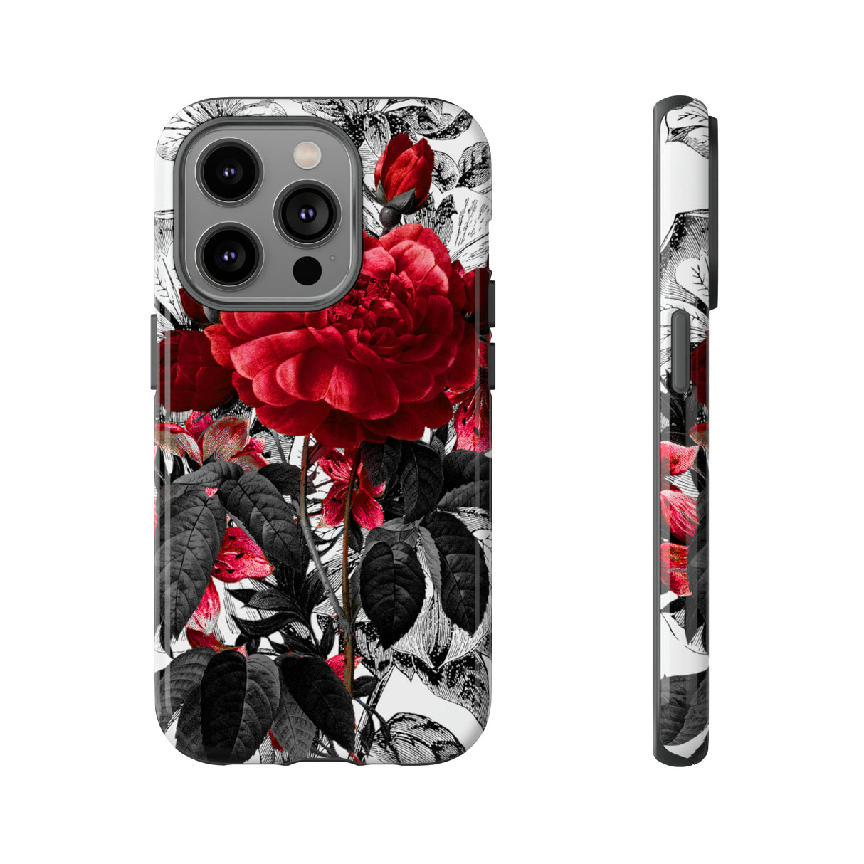 Grunicked Gothic Flower - Protective Phone Case