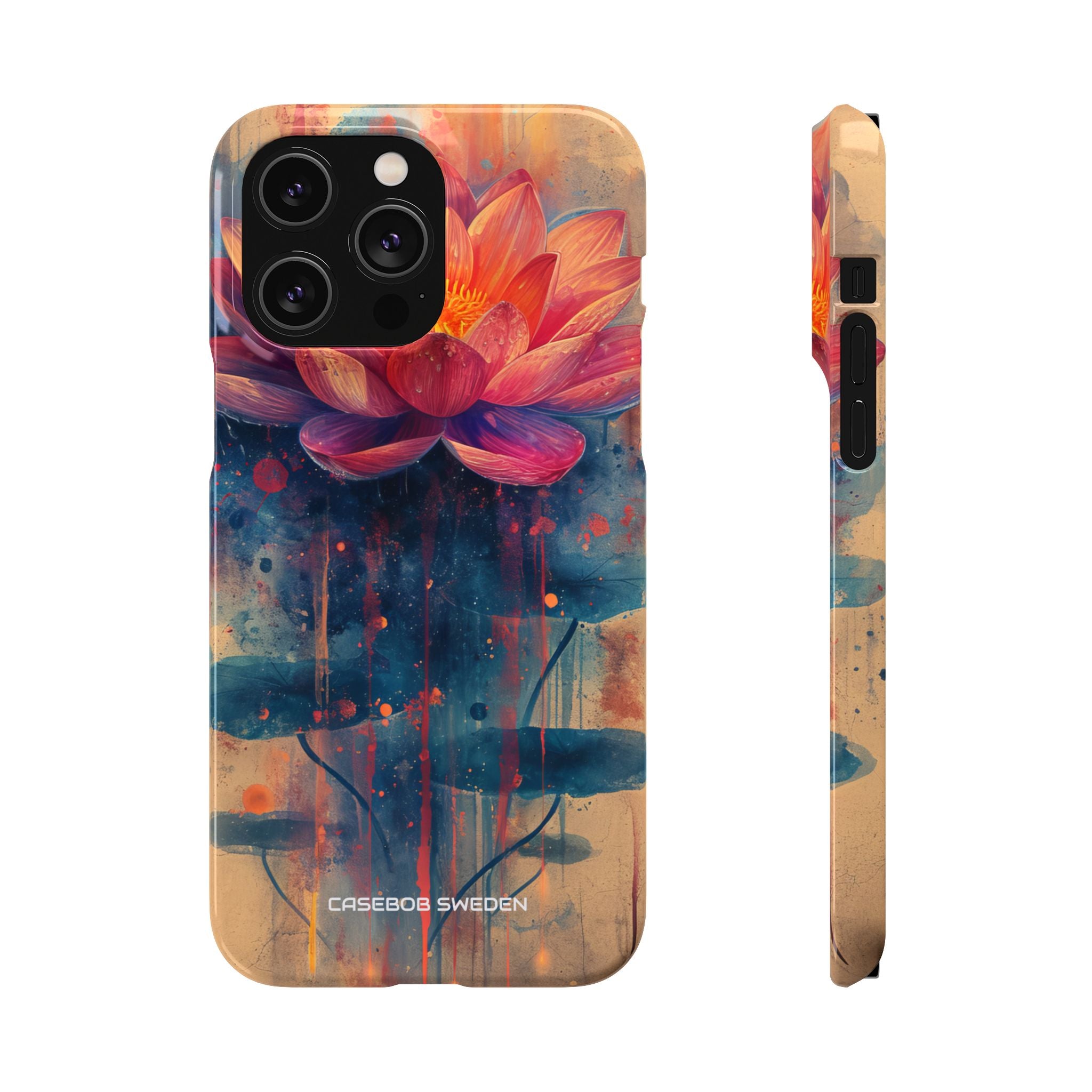 Lotus Blossom Art - Slim iPhone 14 Phone Case