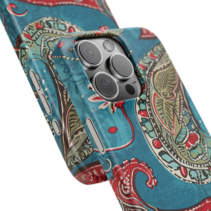 Vintage Paisley Elegance iPhone 16 - Slim Phone Case