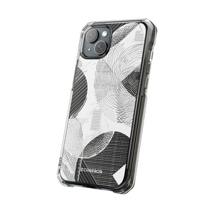 Monochrome Dynamics - Phone Case for iPhone (Clear Impact - Magnetic)